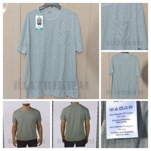GREEN NWT Jachs NY Men’s Linen Tri-Blend Pocket‎ Tees T-Shirts